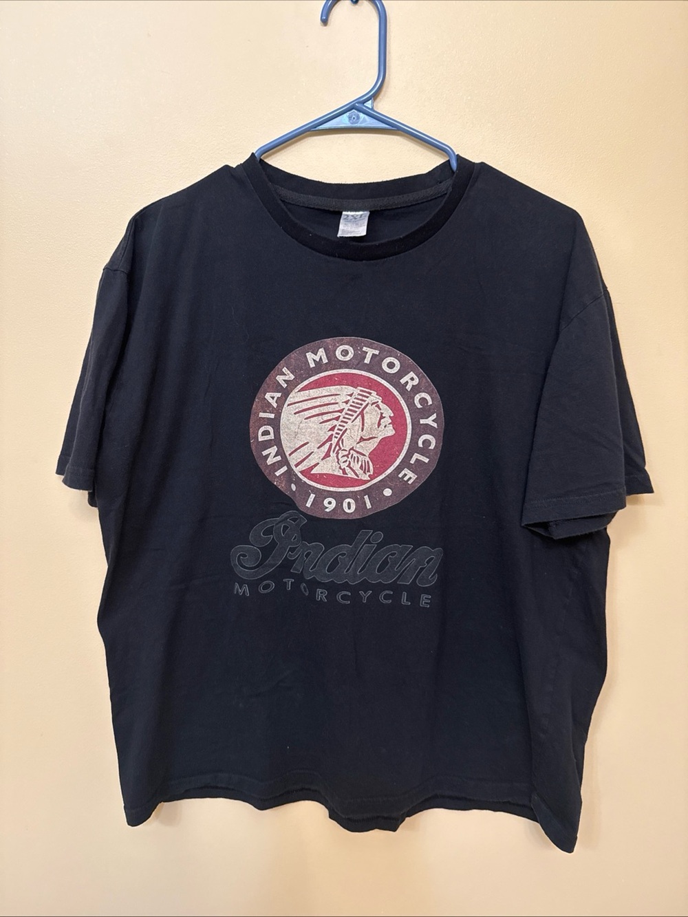 Indian Motorcycle Black Logo Short Sleeve Tee